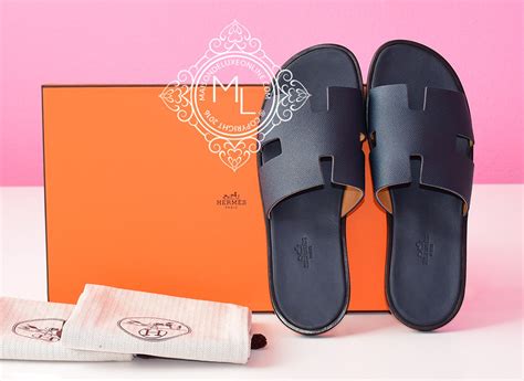 hermes sandals navy|authentic hermes sandals.